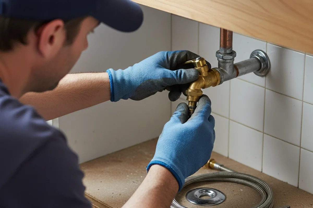 Shutoff valve and fitting work during Faucet and Fixture Repair in Lake Luzerne